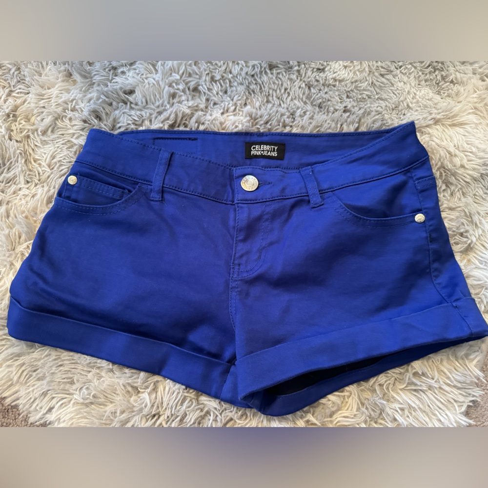 Royal Blue, celebrity pink shorts.